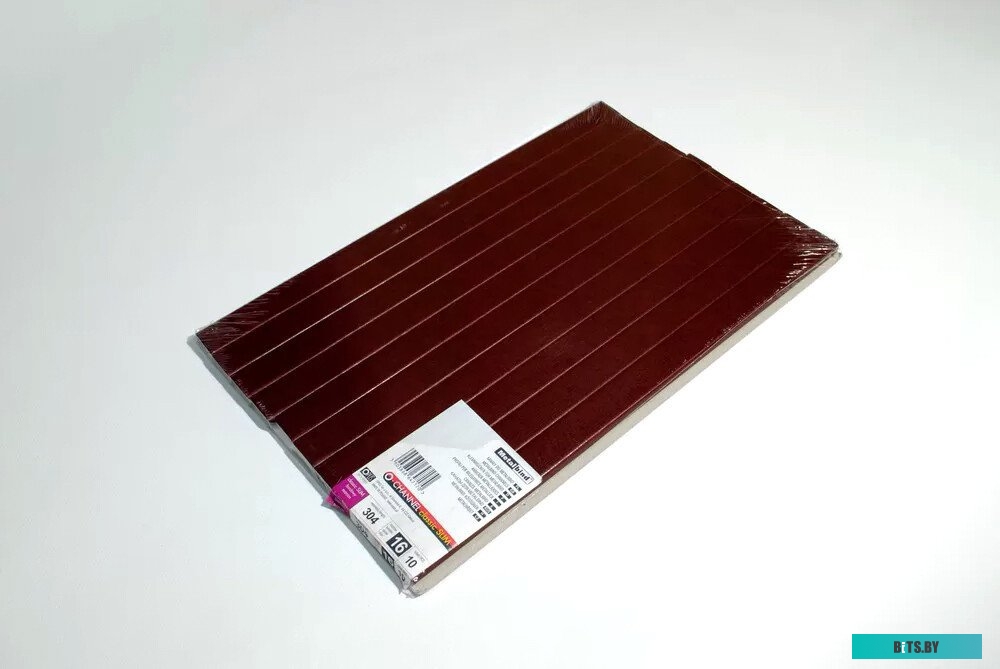 Металлический канал для переплета OPUS Classic Slim 304x16 мм OCHSLIM1630410BOR (10 шт, бордовый)