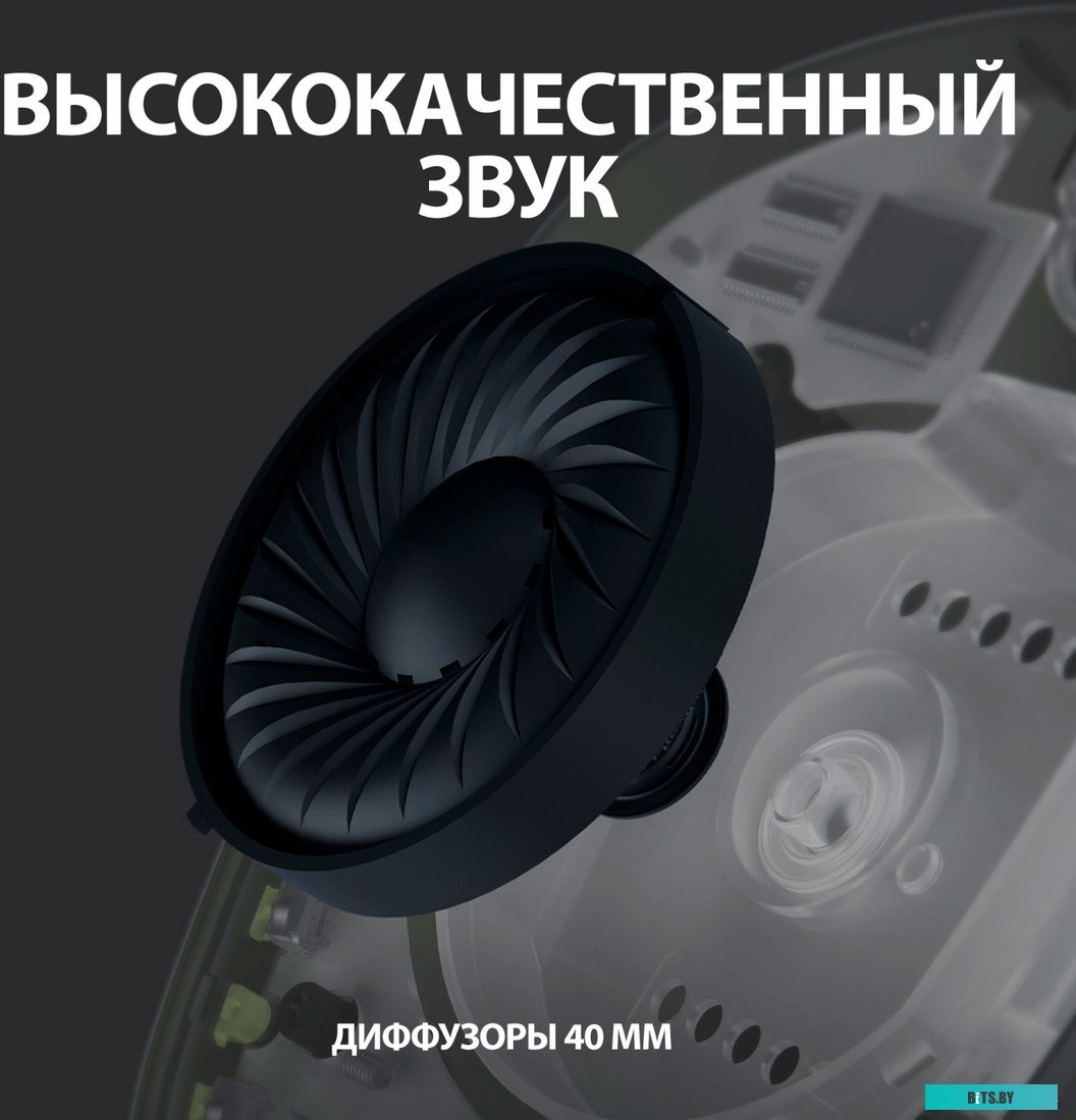 Офисная гарнитура Logitech G435 Lightspeed (черный/неоновый желтый) <981-001050>