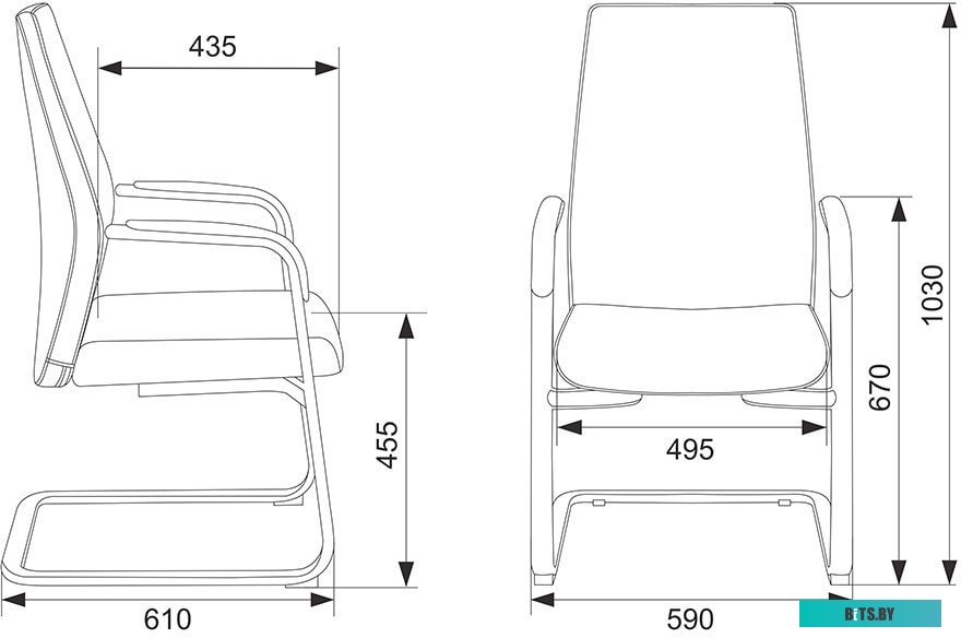 Офисное кресло (Стул) Бюрократ _JONS-LOW-V (черный) <_JONS-LOW-V/BLACK>