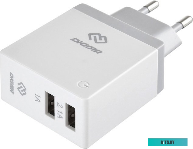 Сетевое зарядное Digma DGWC-2U-3A-WG <1079228>