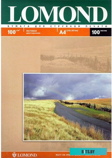 Фотобумага Lomond матовая двусторонняя A4 100 г/кв.м. 100 листов (0102002)