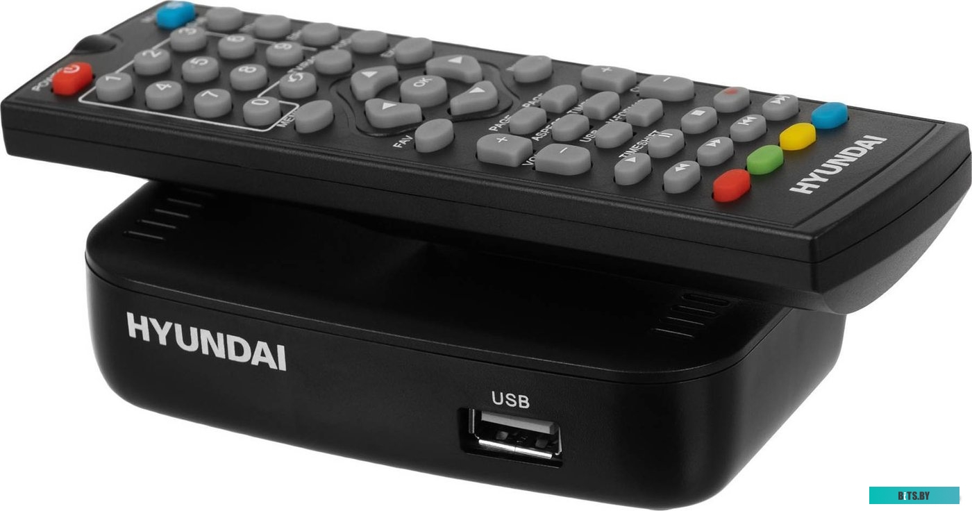 Приемник цифрового ТВ DVB-T2 Hyundai H-DVB460 черный