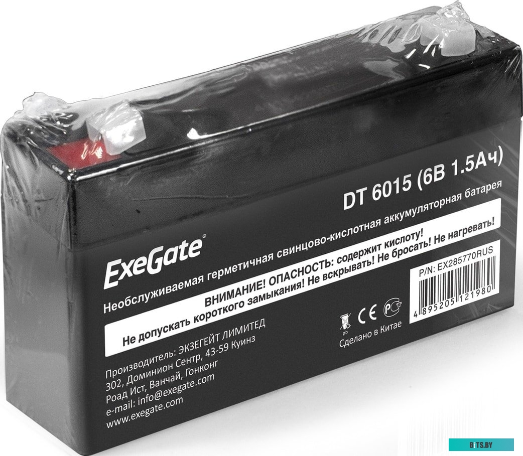 Аккумулятор для ИБП ExeGate DT 6015 (6В, 1.5 А·ч) <EX285770RUS>