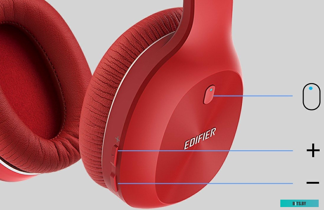 Наушники (Гарнитура) Edifier W800BT Plus (красный)