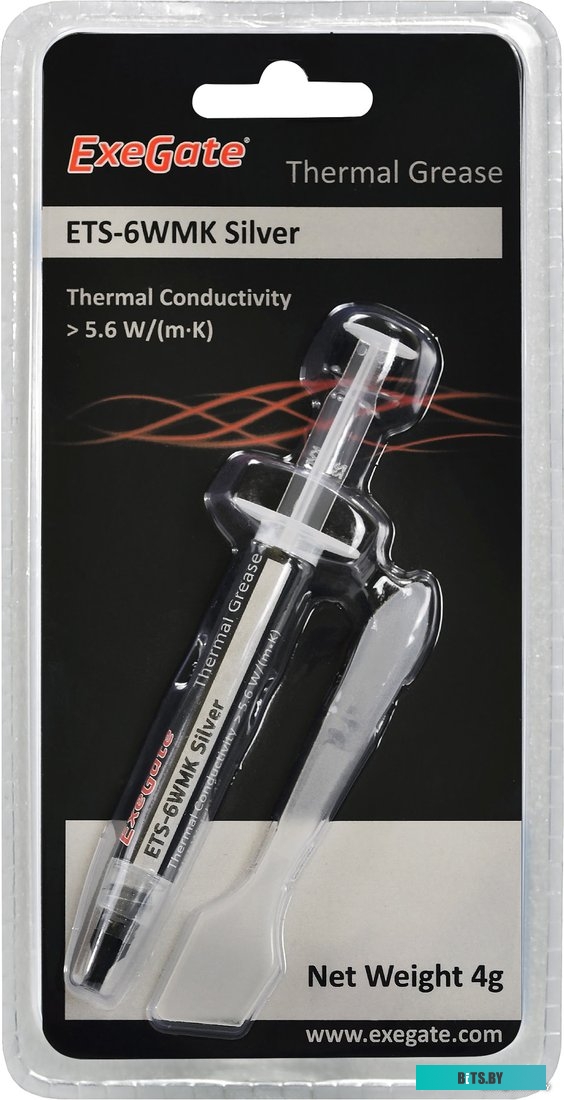 Термопаста ExeGate ETS-6WMK Silver EX282347RUS (4 г.)