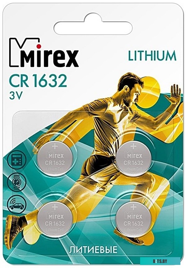Батарейки Mirex CR1632 4 шт 23702-CR1632-E4