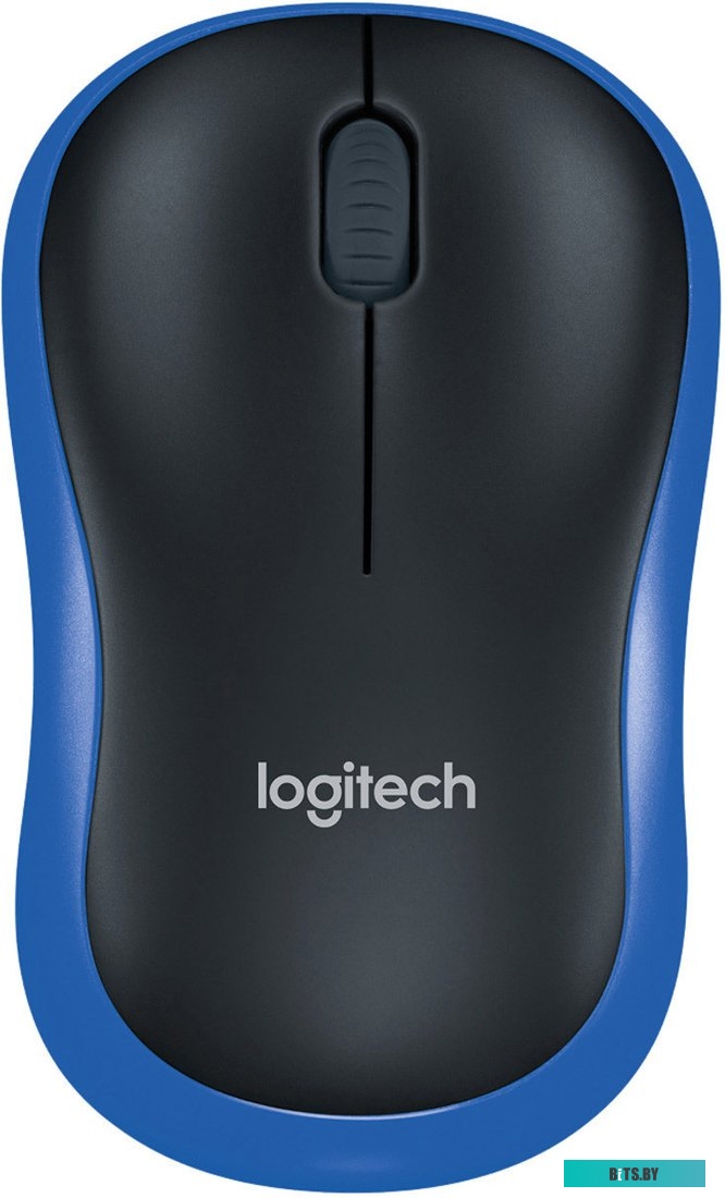 Мышь Logitech M185 (черный/синий)