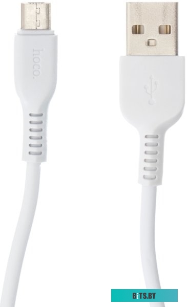 Кабель Hoco X13 USB-microUSB (1 м, белый)
