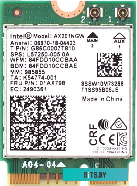 Wi-Fi/Bluetooth адаптер Intel AX201NGWGNVW