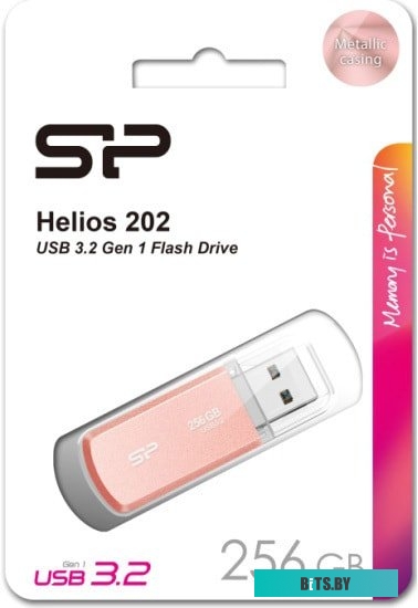 USB накопитель (Флешка) Silicon Power Helios 202 256GB (розовый) <SP256GBUF3202V1P>
