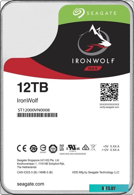 Жесткий диск Seagate IronWolf 12TB ST12000VN0008