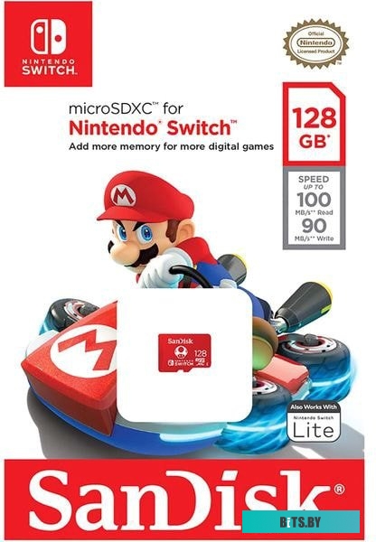 Карта памяти SanDisk For Nintendo Switch microSDXC SDSQXAO-128G-GN3ZN 128GB