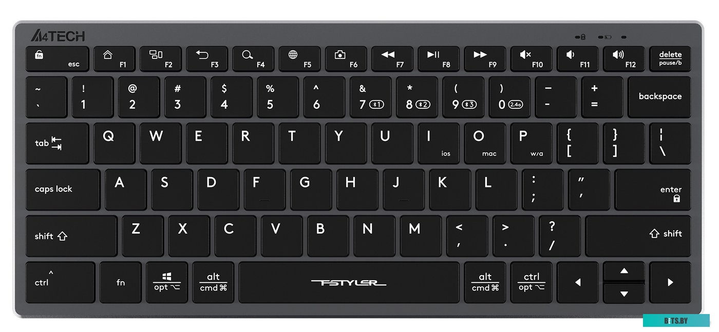 Клавиатура A4Tech Fstyler FBX51C зеленый USB беспроводная BT/Radio slim Multimedia (FBX51C MATCHA GREEN)