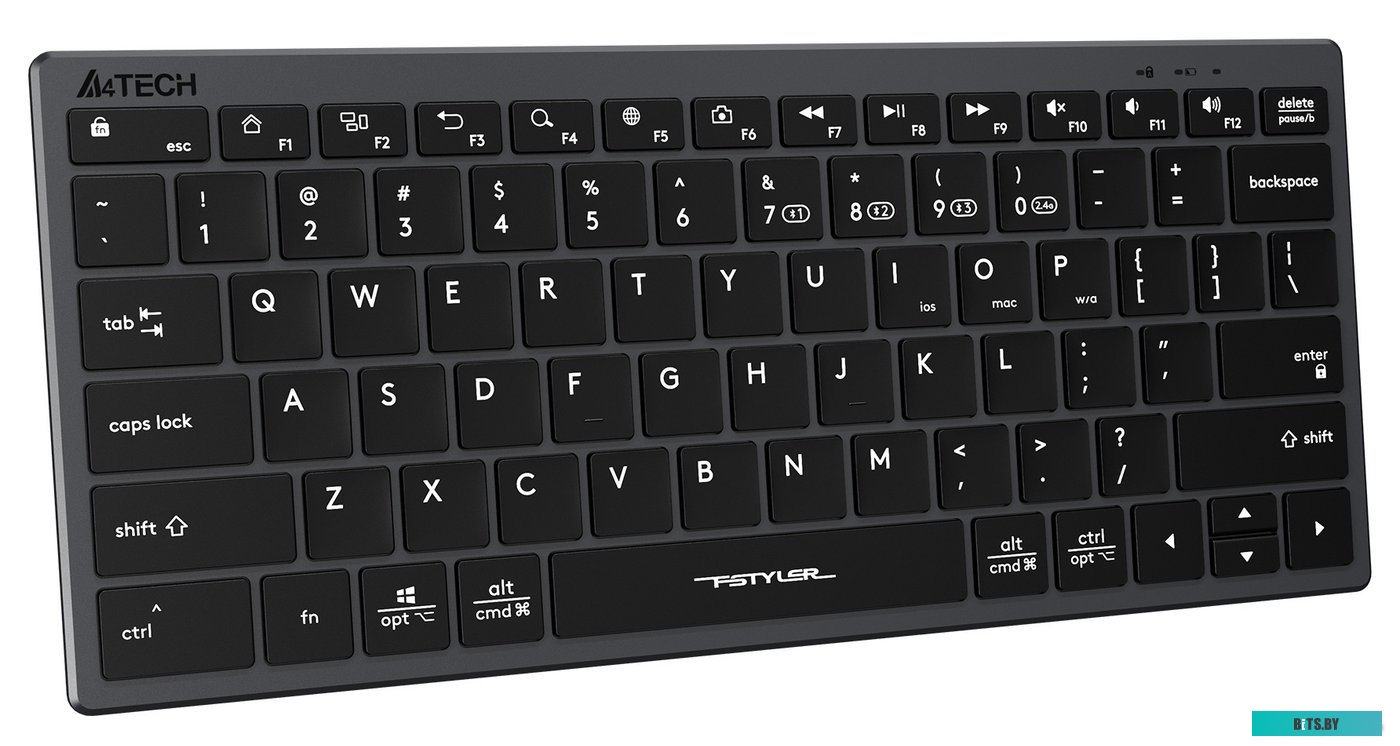 Клавиатура A4Tech Fstyler FBX51C зеленый USB беспроводная BT/Radio slim Multimedia (FBX51C MATCHA GREEN)