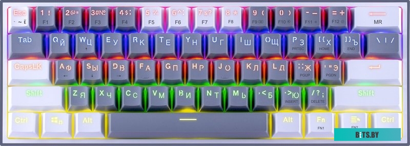 Клавиатура Redragon Fizz (серый/белый) <70675>