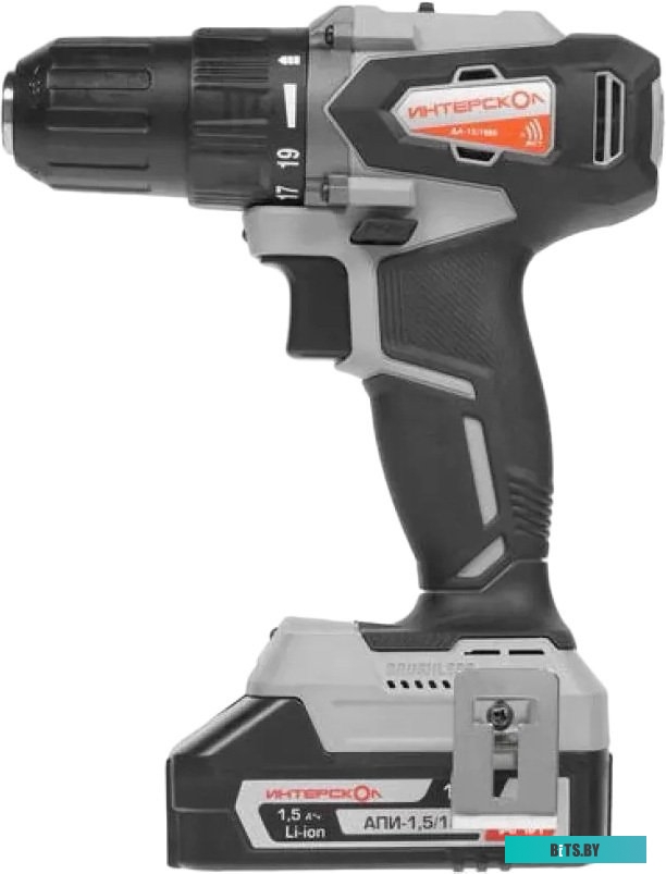 Дрель-шуруповерт Интерскол ДА-13/18ВК (с 2-мя АКБ 1.5 Ah, кейс) <575.1.2.70>