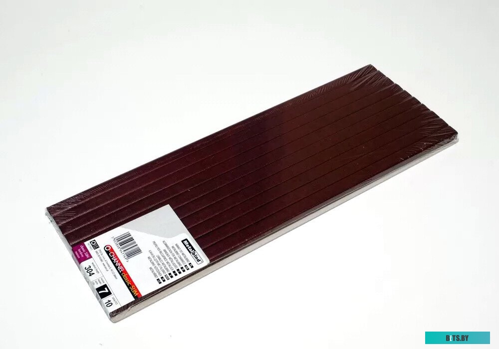 Металлический канал для переплета OPUS Classic Slim 304x7 мм OCHSLIM0730410BOR (10 шт, бордовый)