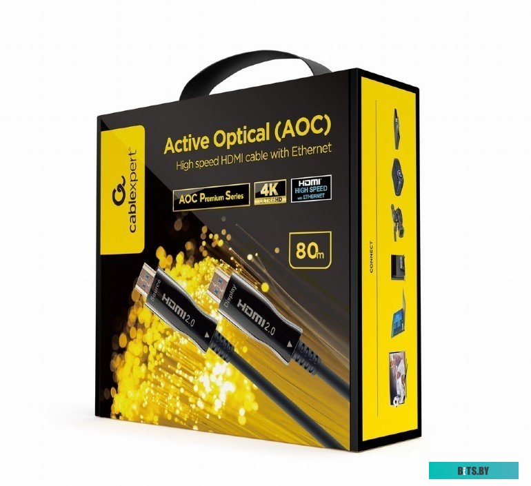 Кабель Cablexpert CCBP-HDMI-AOC-80M-02 HDMI -HDMI (80 м, черный)