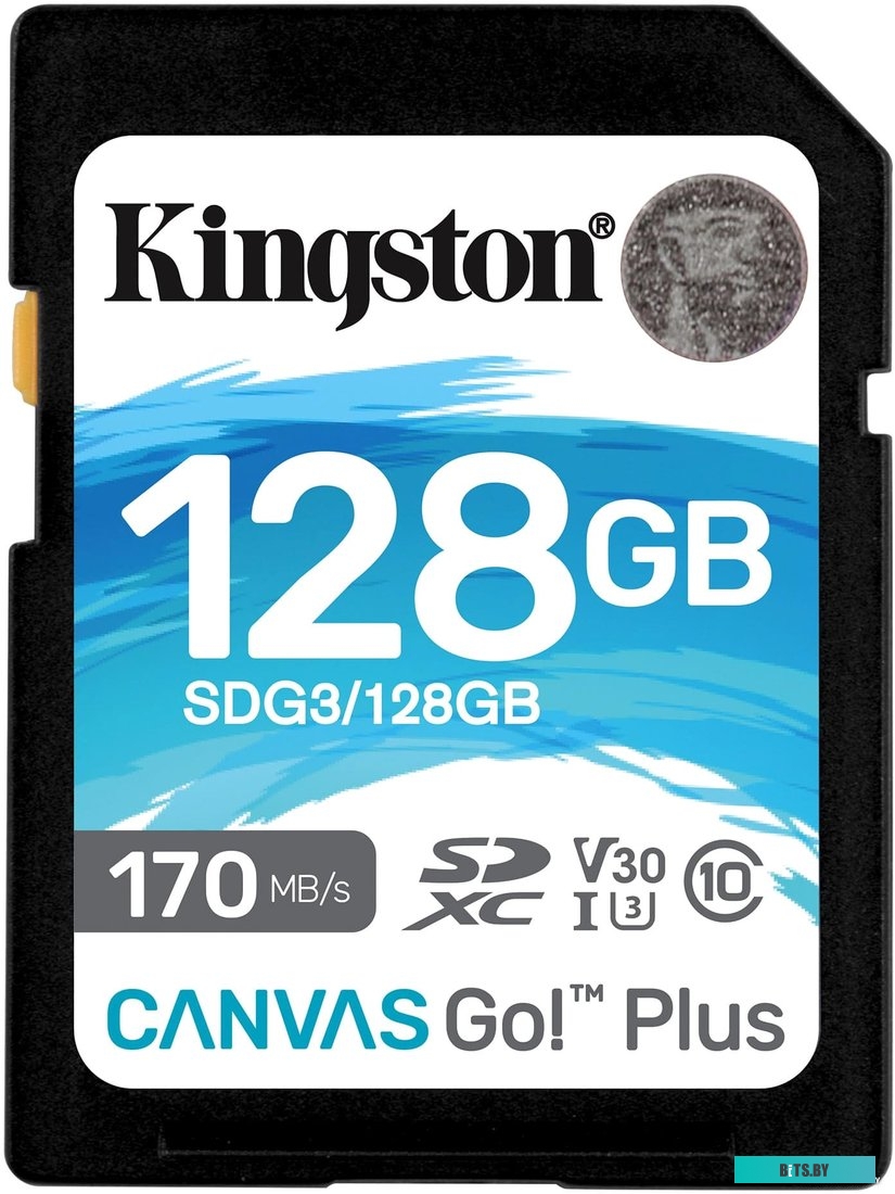 Карта памяти Kingston Canvas Go! Plus SDXC 128GB <SDG3/128GB>