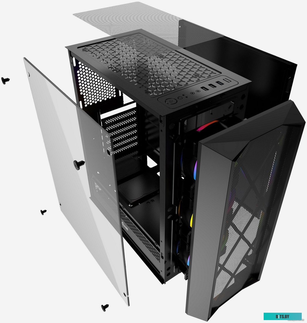 Корпус PowerCase Rhombus X3 Mesh <CMRMX-L3>