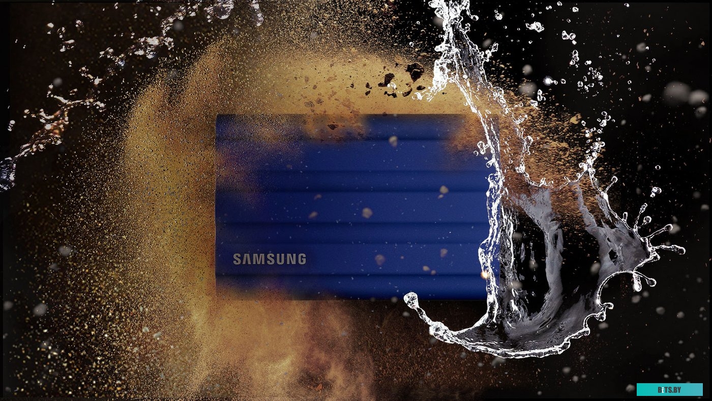 Внешний жесткий диск Samsung T7 Shield 2TB (синий) <MU-PE2T0R/WW>