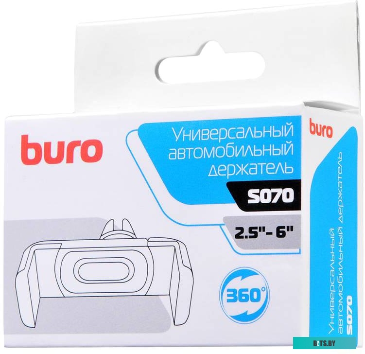 Держатель для смартфона Buro 2.5"- 6" [414031]