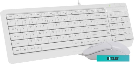Комплект (клавиатура + мышь) A4Tech Fstyler F1512 (белый)