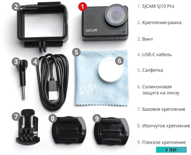 Экшен-камера SJCAM SJ10 Pro (черный)