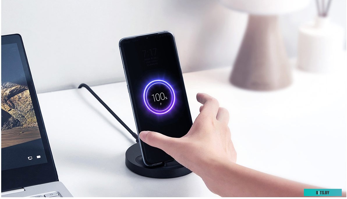 Беспроводное зарядное Xiaomi Mi Vertical Wireless Charger Stand WPC02ZM (междунар. версия) <GDS4145GL>