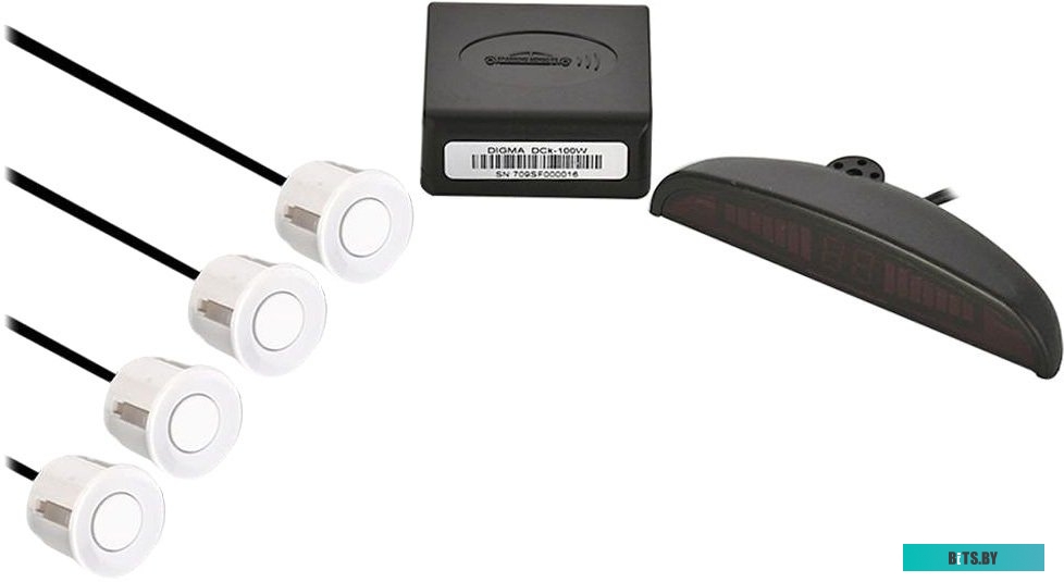 Парковочный радар Digma DCK-100 (белый) <480636>