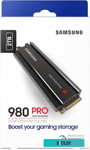 SSD Накопитель Samsung 980 Pro с радиатором 2TB MZ-V8P2T0CW