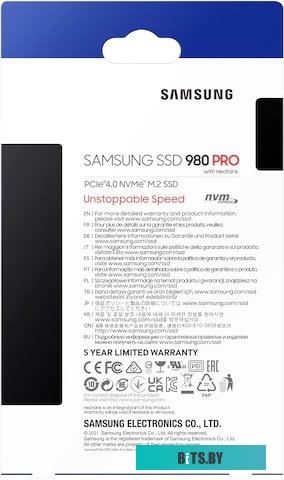 SSD Накопитель Samsung 980 Pro с радиатором 2TB MZ-V8P2T0CW