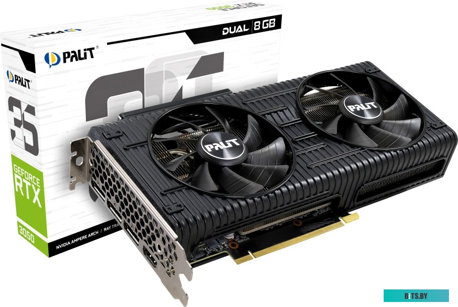 Видеокарта Palit GeForce RTX 3050 Dual 8G NE63050019P1-190AD