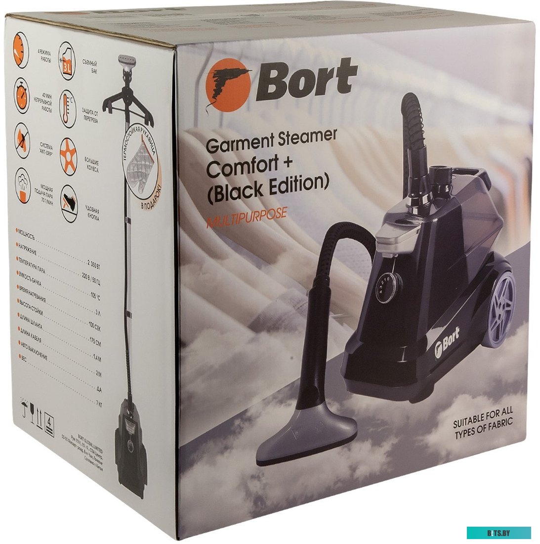 Пароочиститель Bort Comfort + Black Edition <93411294>