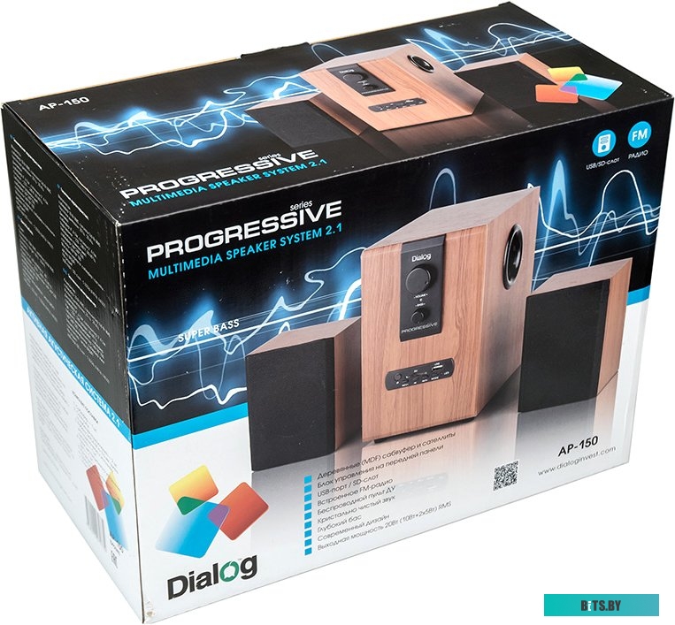 Компьютерные колонки Dialog AP-150 (коричневый)