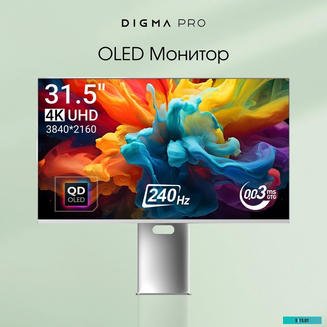Монитор Digma Pro 31.5" Vision L серебристый QD OLED LED DM27SP04