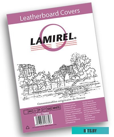 Картонная обложка для переплета Lamirel Delta А4 230 г/м2 100 шт LA-78685 (белый)