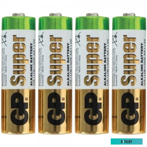 Батарейки GP Super Alkaline AA 4 шт. [GP15ARS-2SB4]