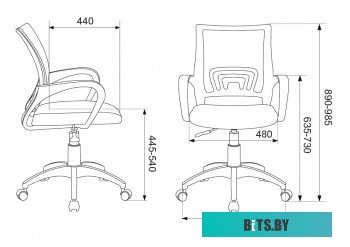 Офисное кресло (Стул) Бюрократ CH-695NLT (черный/красный) <CH-695NLT/R/TW-11>