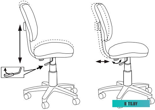 Офисное кресло (Стул) Бюрократ CH-W204NX/MASKARAD (мультиколор)