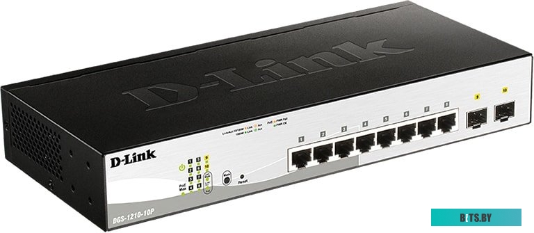 Управляемый коммутатор 2-го уровня D-Link DGS-1210-10P/FL1A