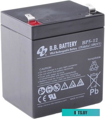 Аккумулятор для ИБП B.B. Battery BP5-12 (12В/5 А·ч)