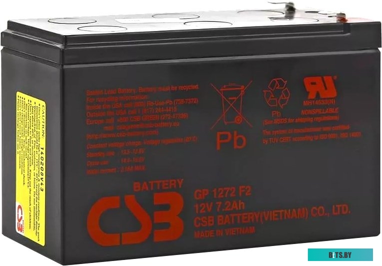 Аккумулятор для ИБП CSB Battery GP1272 F2 (12В/7.2 А·ч) <2000>