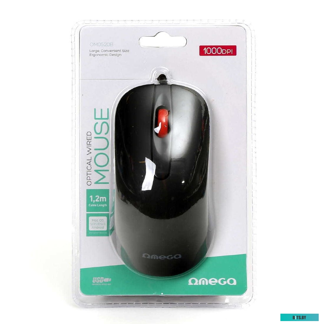 Мышь Omega OM-520 (черный) <OM0520B>