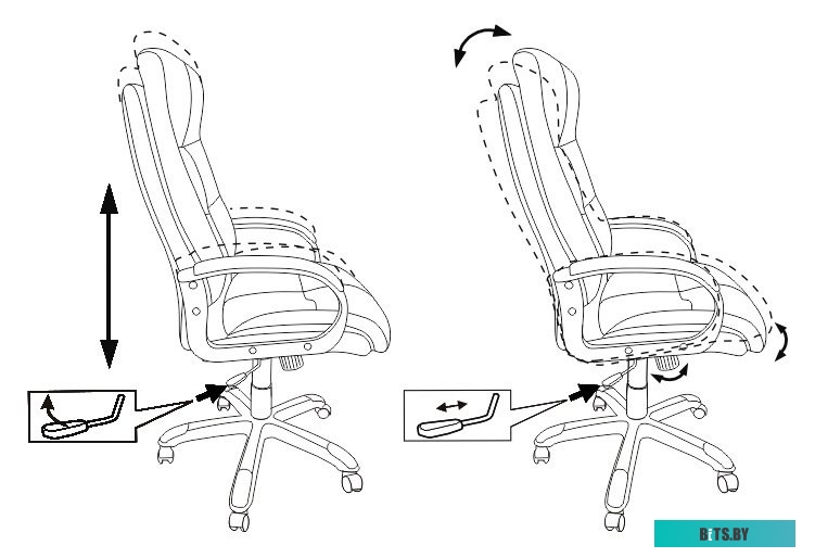 Офисное кресло (Стул) Бюрократ CH-824 (серый Alfa 44) <CH-824/ALFA44>