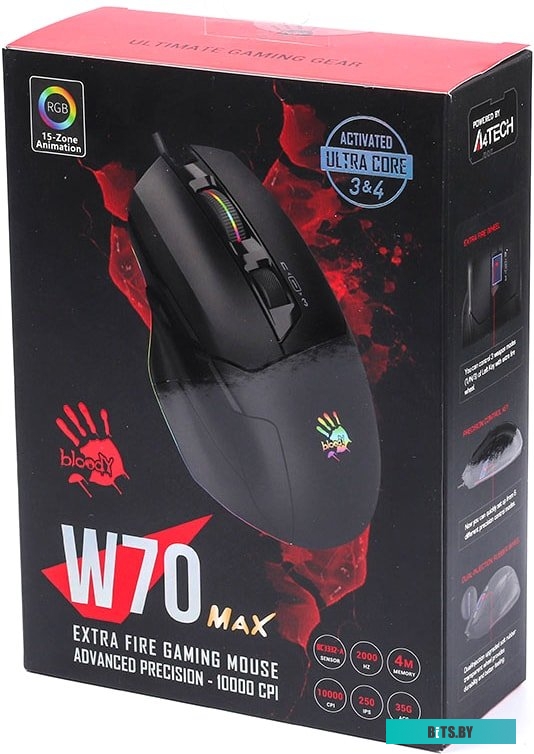 Мышь A4Tech Bloody W70 Max (черный)