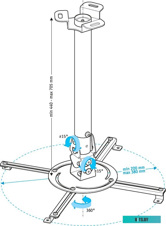 Кронштейн для проектора Holder PR-104