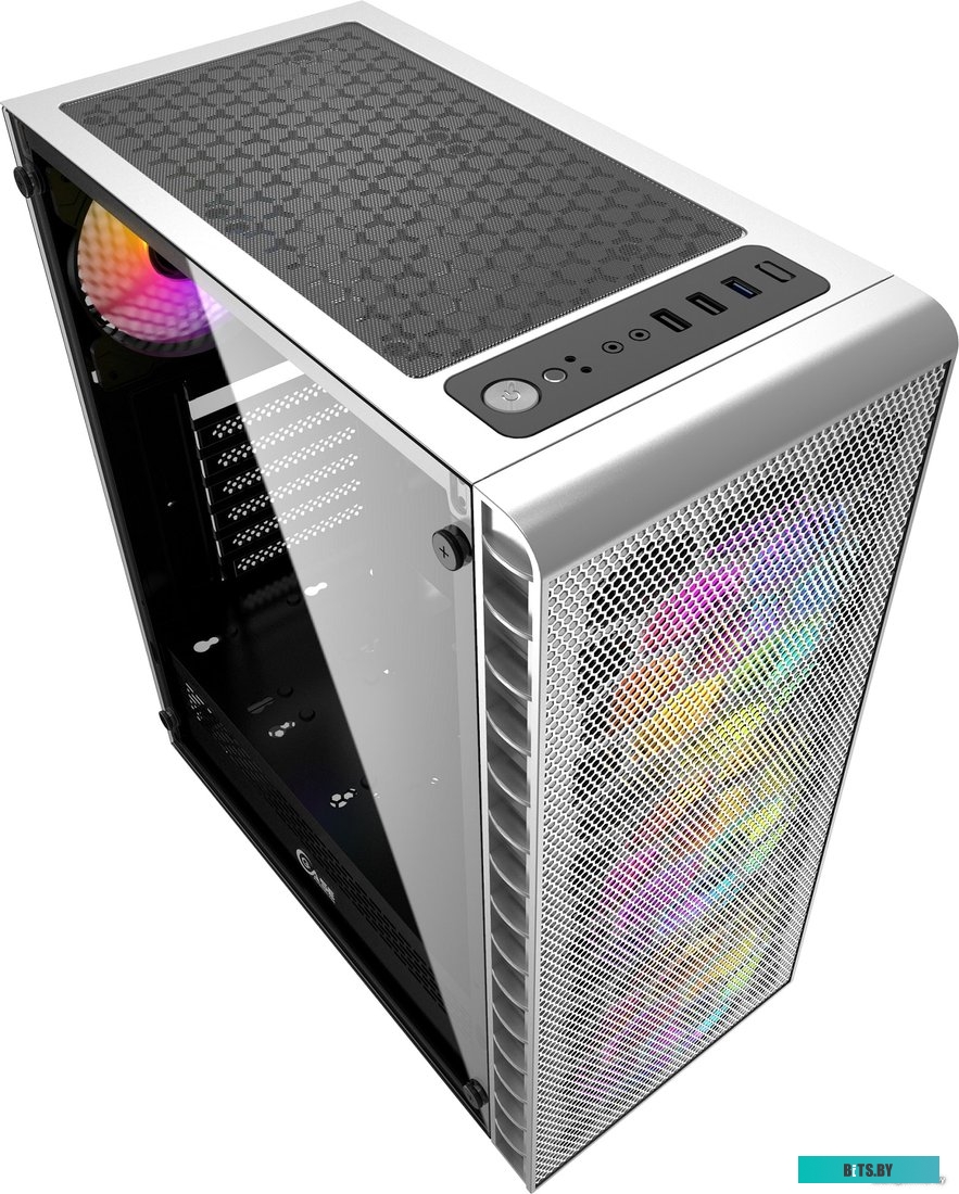 Корпус PowerCase Mistral Z4C LED (белый) <CMIZ4CW-L4>
