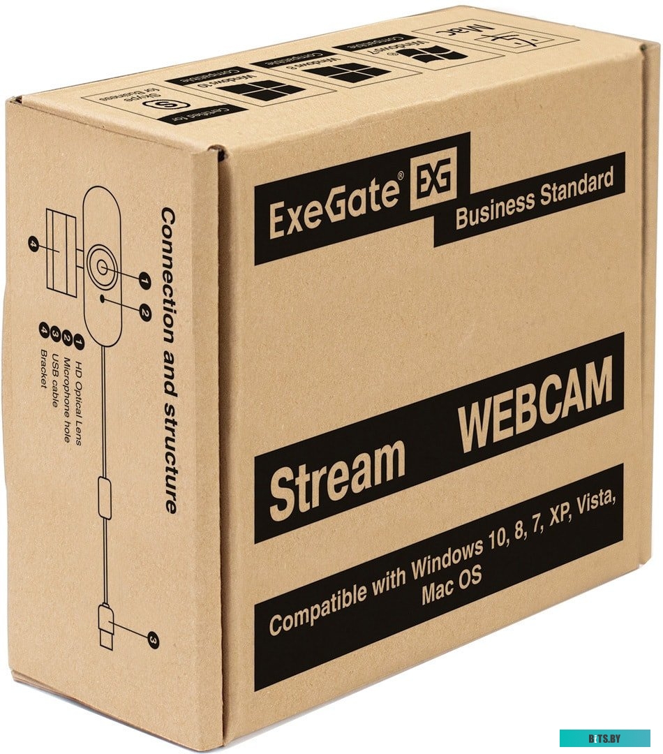 Веб-камера ExeGate Stream C940 2K T-Tripod <EX287380RUS>