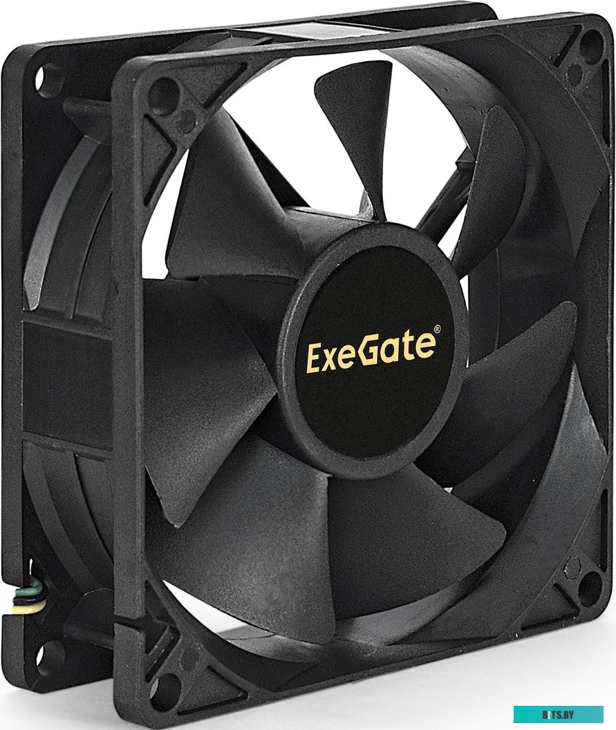 Вентилятор ExeGate EX08025S3P, 80x80x25 мм, подшипник скольжения, 3pin, 1800RPM, 23dBA